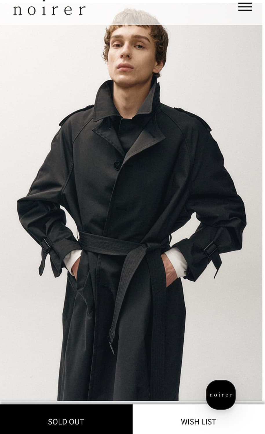 105) 노이어 신서틱 레이어드 트렌치코트  상품이미지9