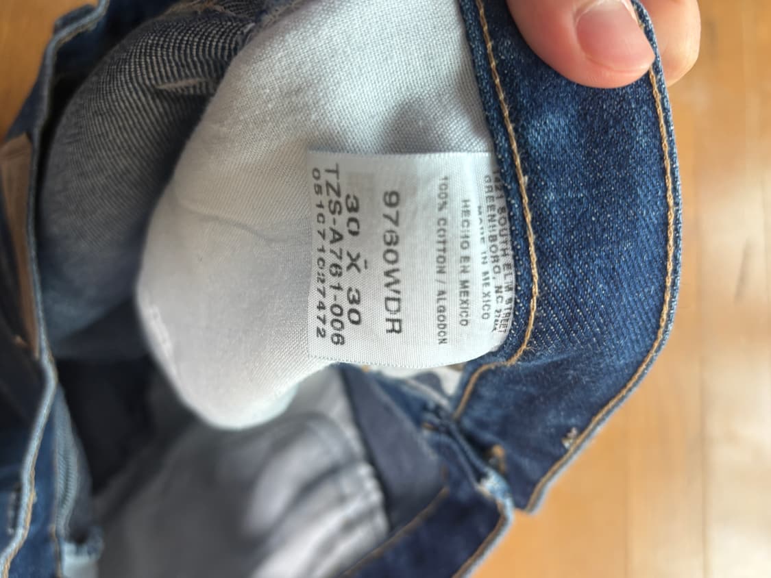 랭글러 90' 청바지 (30/30) 상품이미지4