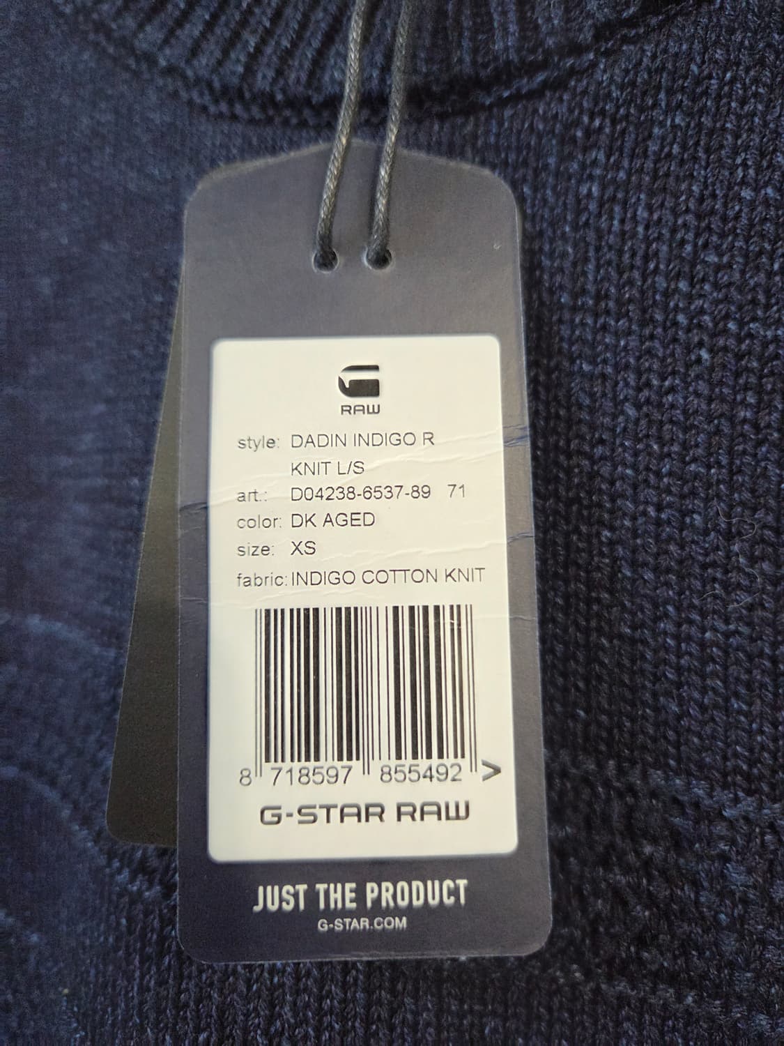 G-STAR네이비 버튼 디테일 니트 스웨터(XS) 상품이미지5