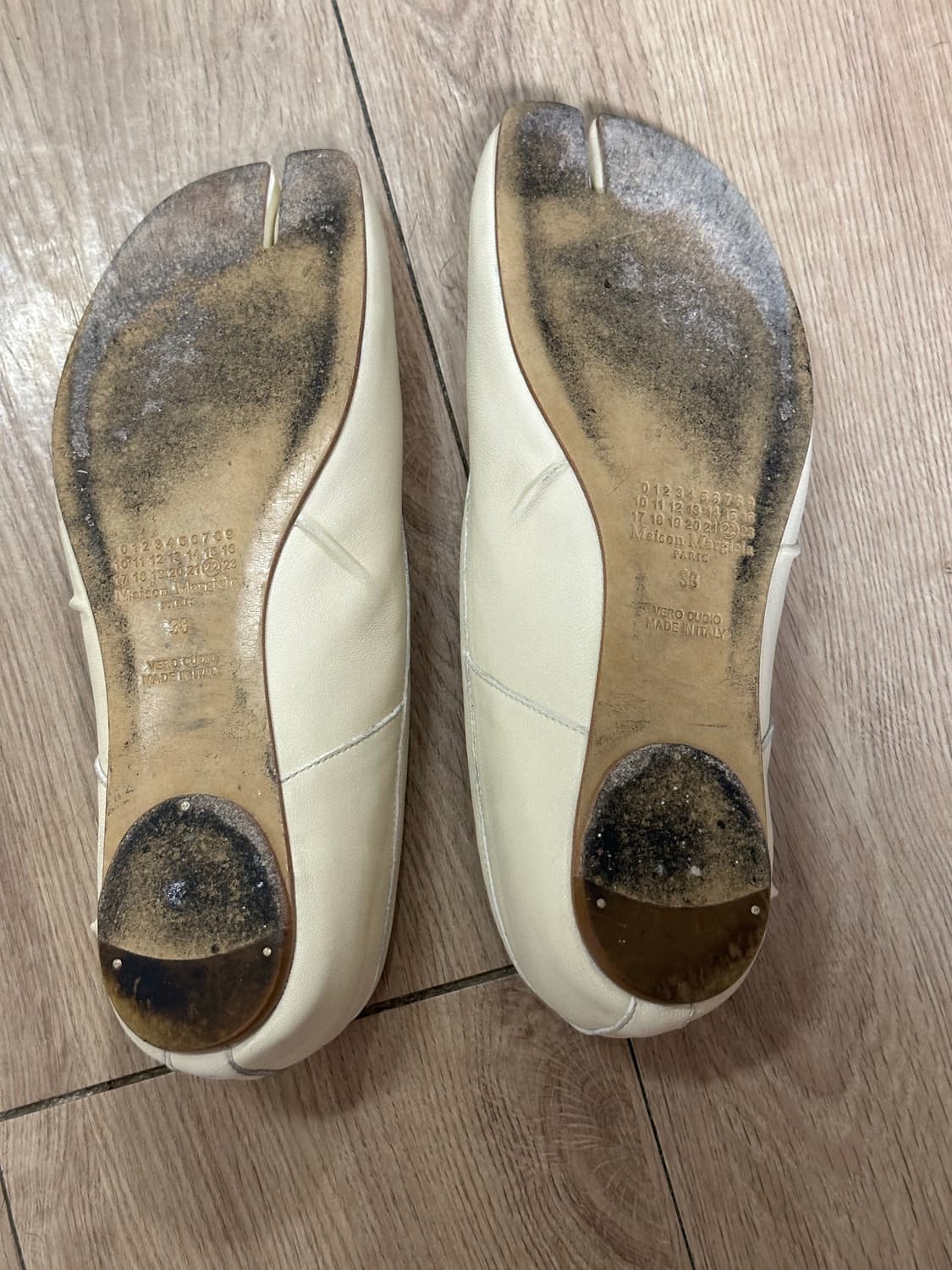 메종 마르지엘라 타비 플랫 슈즈 아이보리 38 상품이미지3
