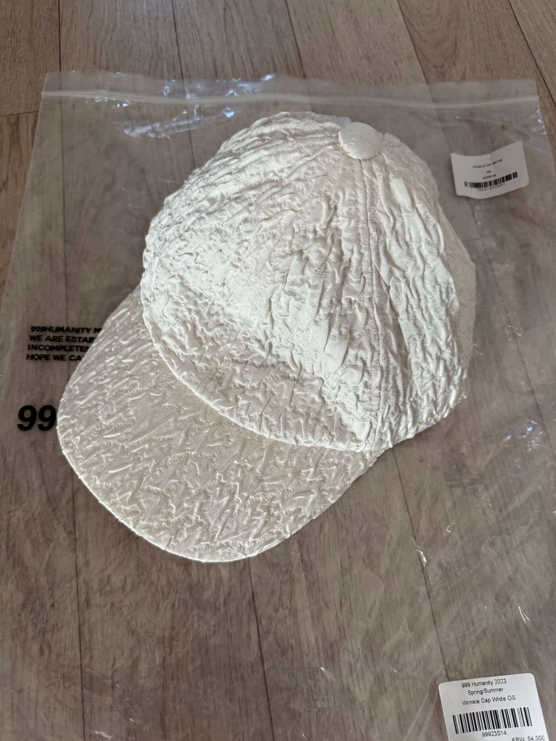 새상품) 999휴머니티 WRINKLE CAP 상품이미지4