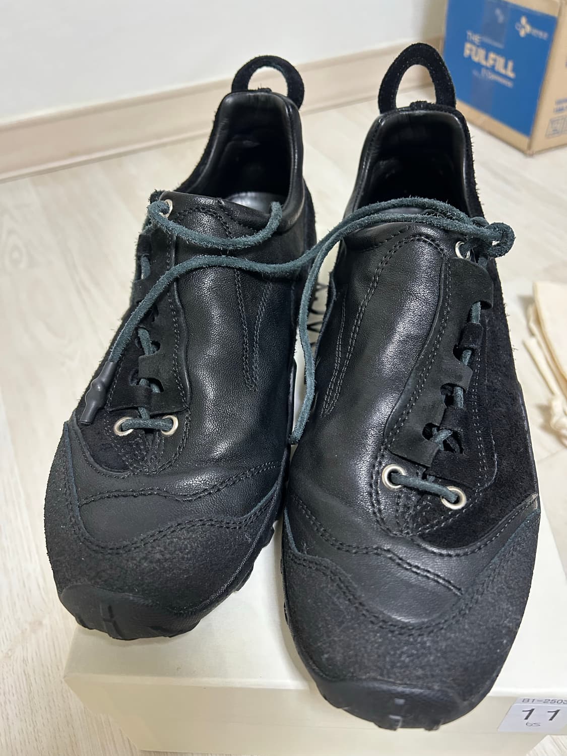 [42] 아워레가시 가베 스텔스 블랙 레더 상품이미지5