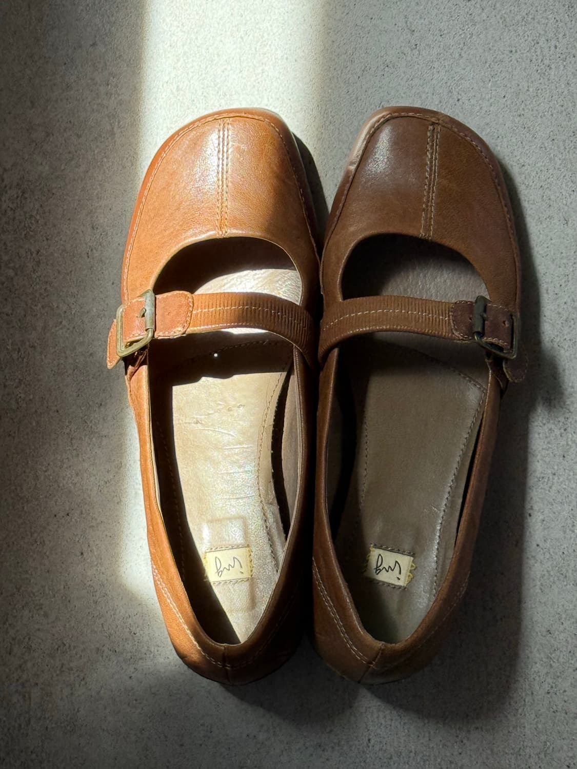 일본빈티지 ing 브라운 플랫슈즈 단화 메리제인  상품이미지10