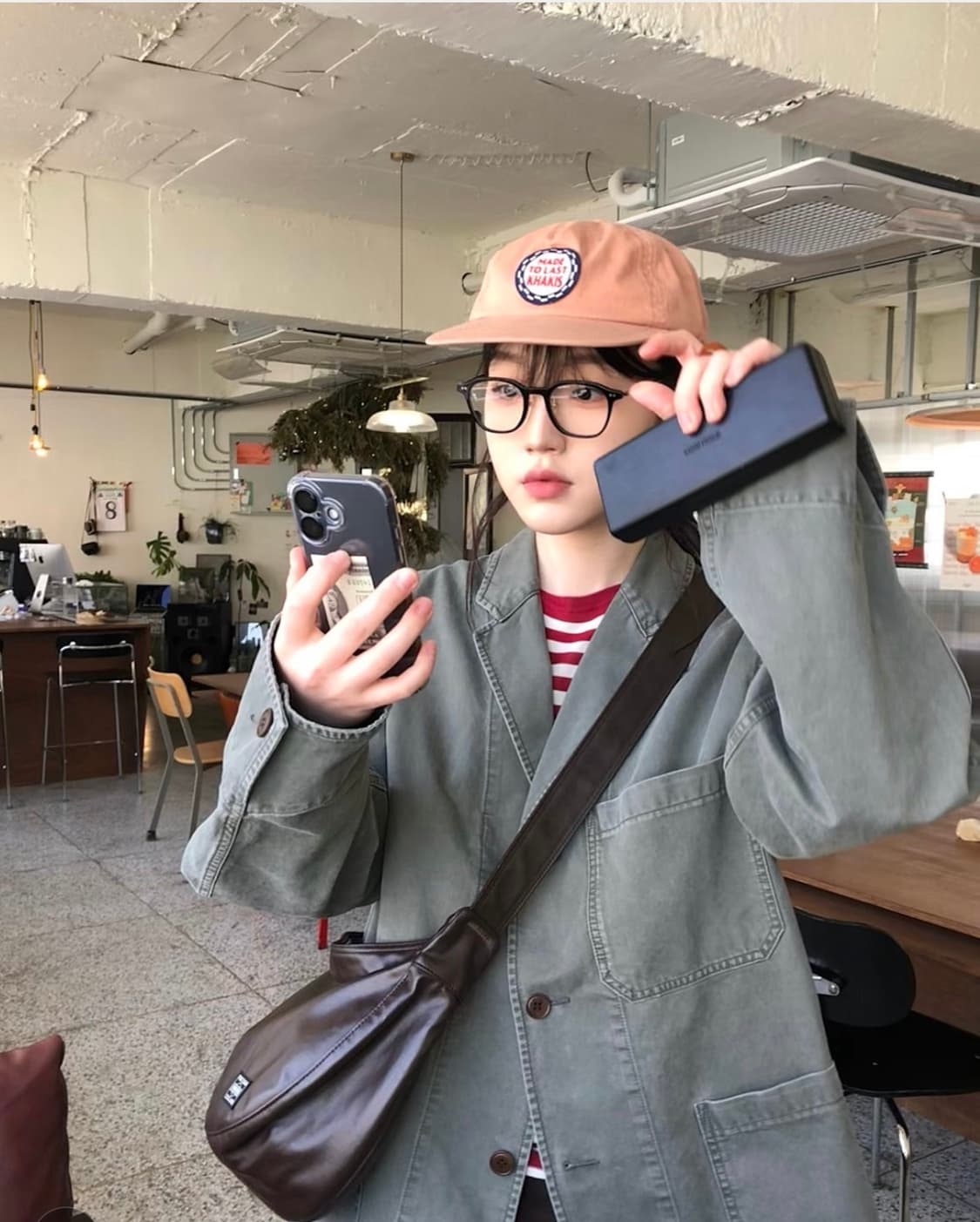 포터 프리스타일 숄더백 브라운 상품이미지6