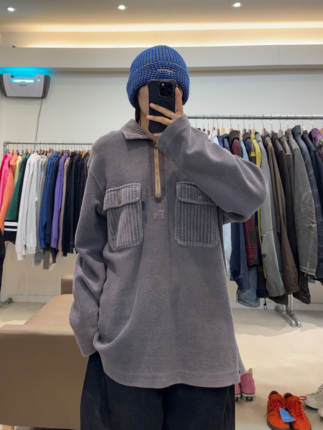 슬립라인 90s 반집업 스웻셔츠 상품이미지7