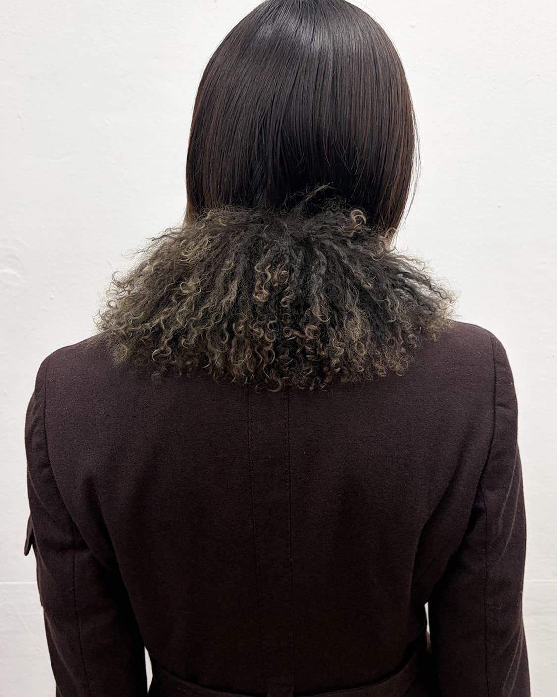 빈티지 퍼 트리밍 로브 자켓 상품이미지5