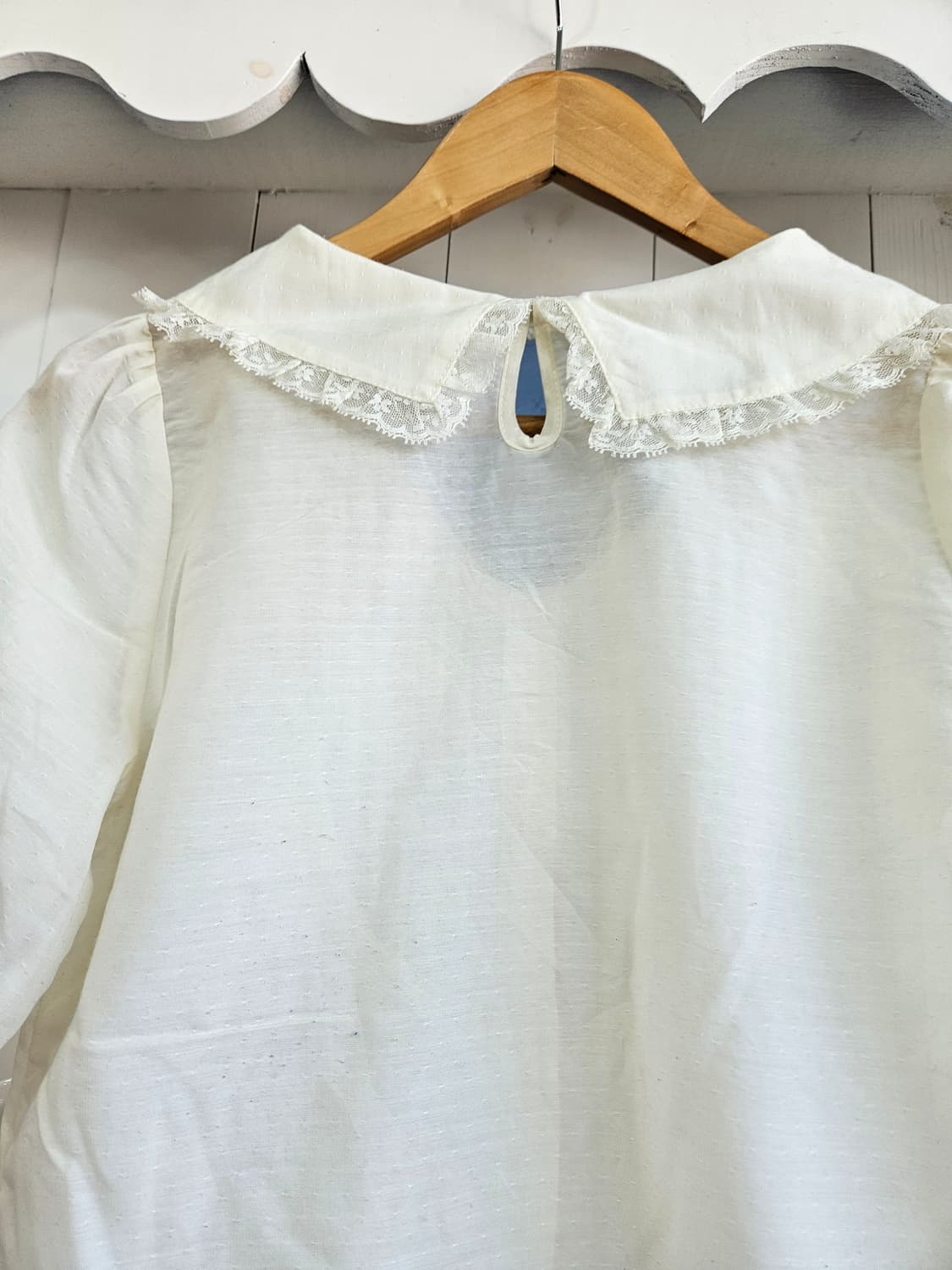 (ARROW) 레이스 빅카라 블라우스 상품이미지6