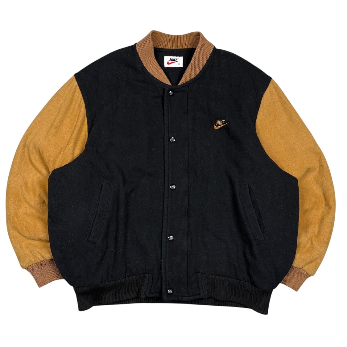 나이키90‘s 블랙컬러 모직 바시티 자켓 상품이미지3