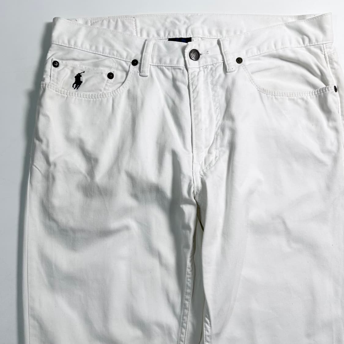 폴로 랄프로렌 화이트 코튼 팬츠 상품이미지2