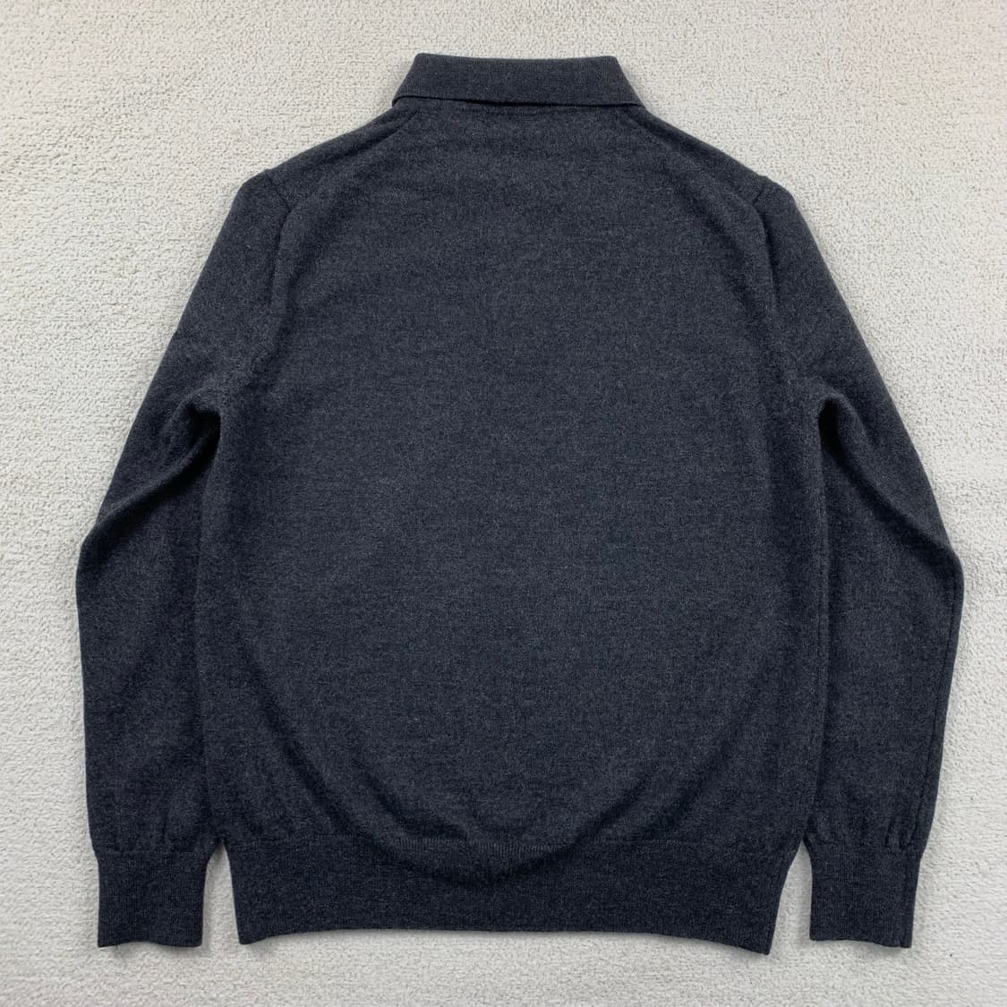 브룩스브라더스 자수로고 울 칼라 니트 차콜  상품이미지2