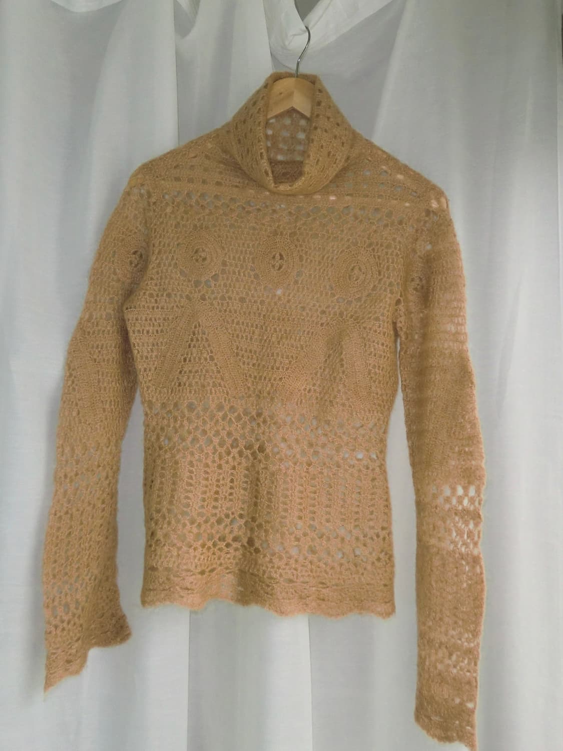 Beige turtleneck knit 상품이미지4