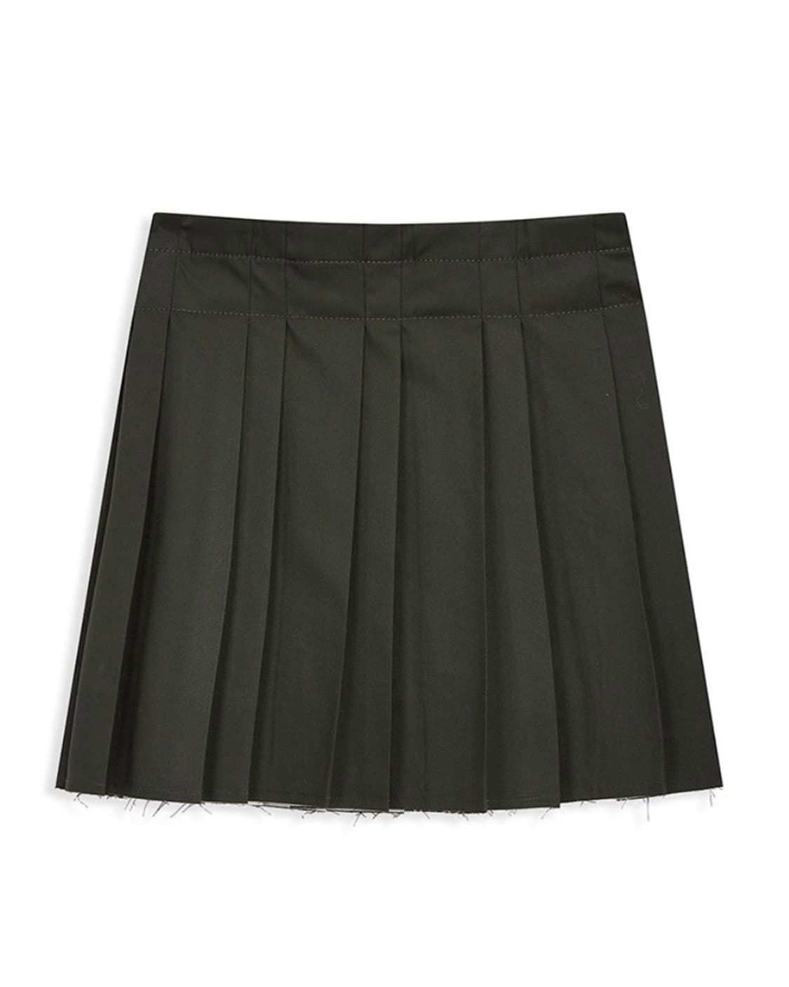 OPEN YY PLEATED WRAP SKIRT_KHAKI, L사이즈 상품이미지1
