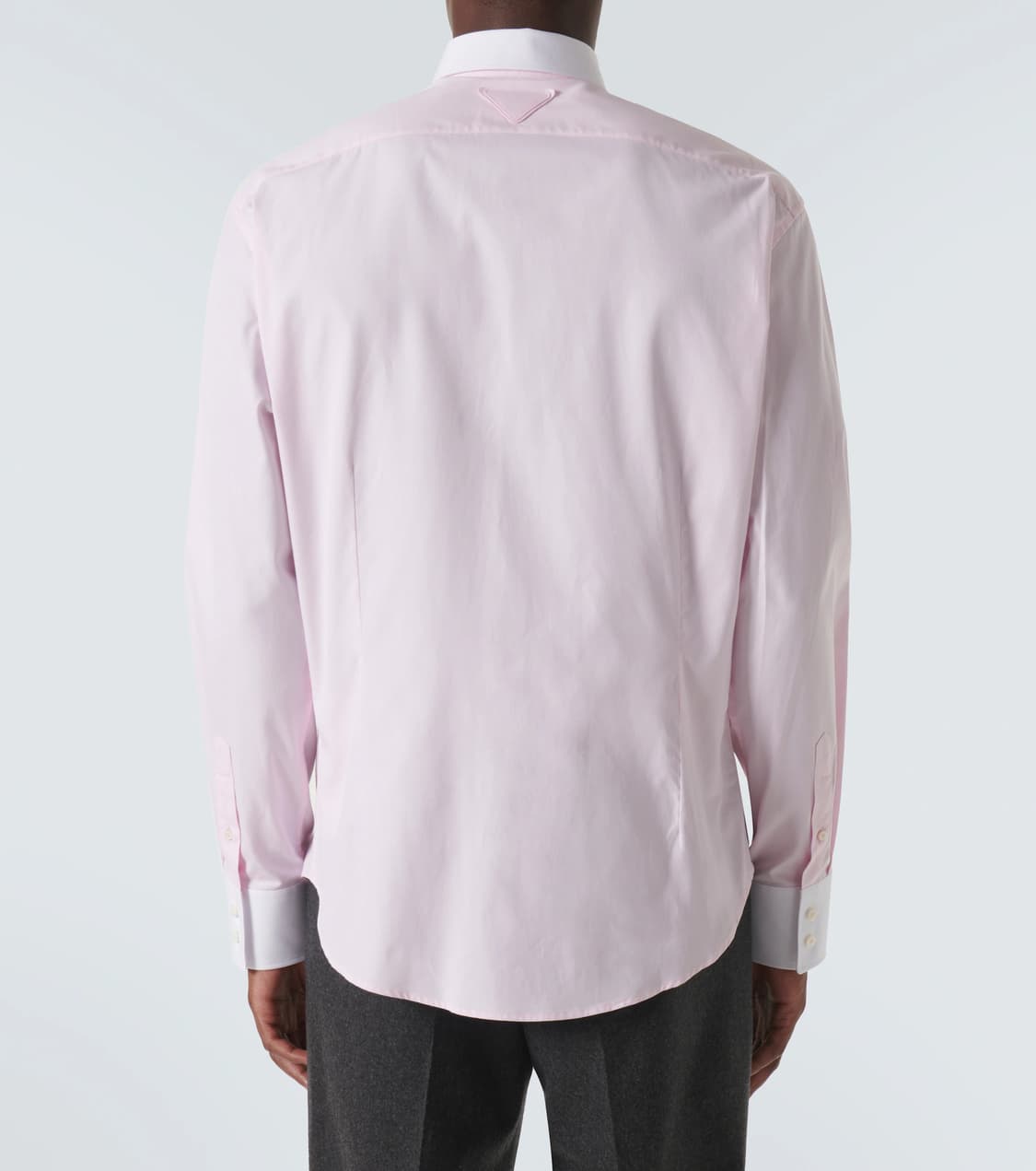 프라다 24fw 옥스포드 셔츠 핑크 1회착 41사이즈 상품이미지3