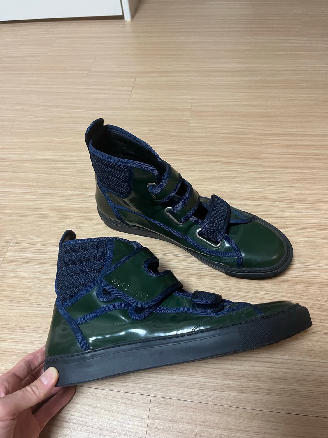 라프시몬스 벨크로 하이탑 딥그린 43 상품이미지1