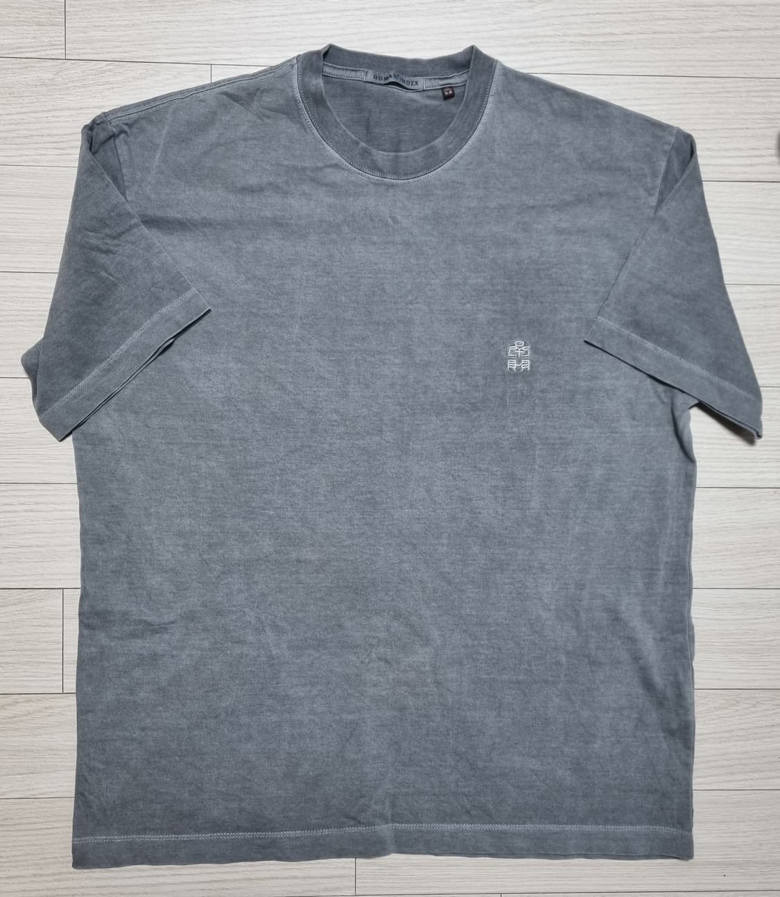 3 폴리테루 휴먼인덱스 레귤러 티셔츠 다이드 퍼플그레이, 그레이 2장 상품이미지6