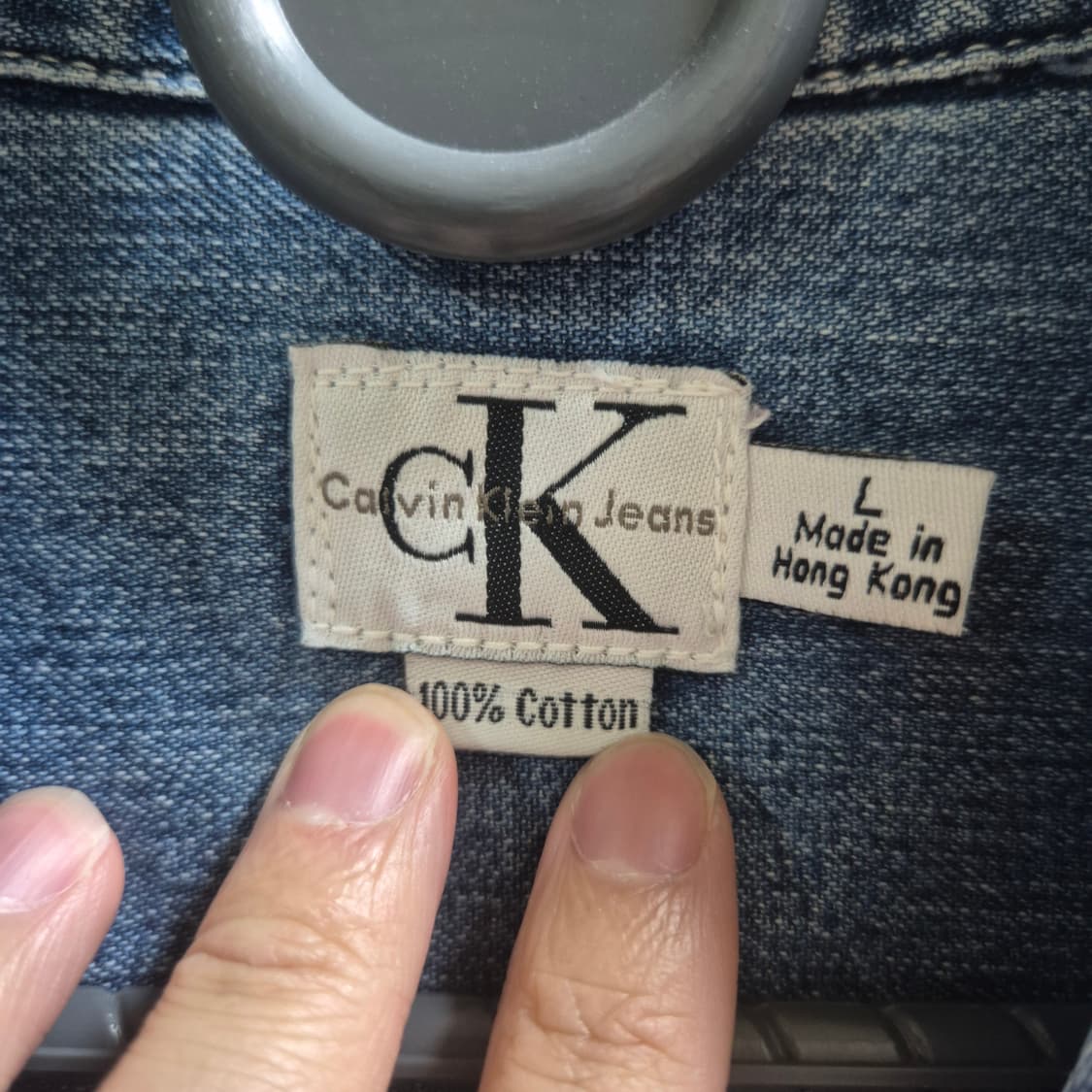캘빈클라인 데님 셔츠 L 상품이미지3