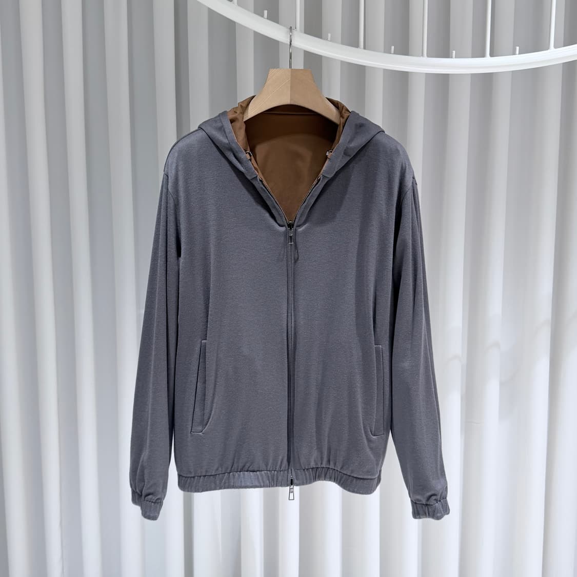 (A+/L) / 로로피아나 윈드메이트 리버시블 봄버 자켓 브라운 상품이미지6