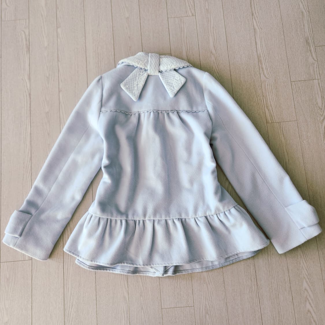 초희귀 유일매물 엑시즈팜 갸루 레이스 리본 반코트 상품이미지2