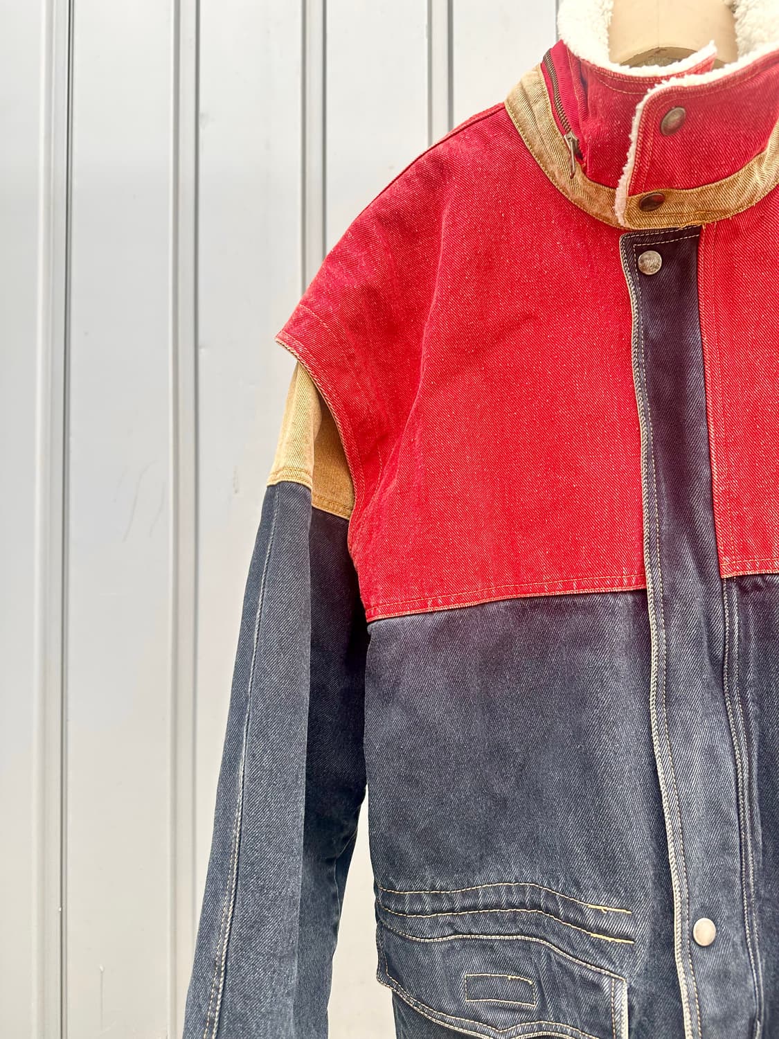 프랑스 빈티지 컬러블록자켓 상품이미지5
