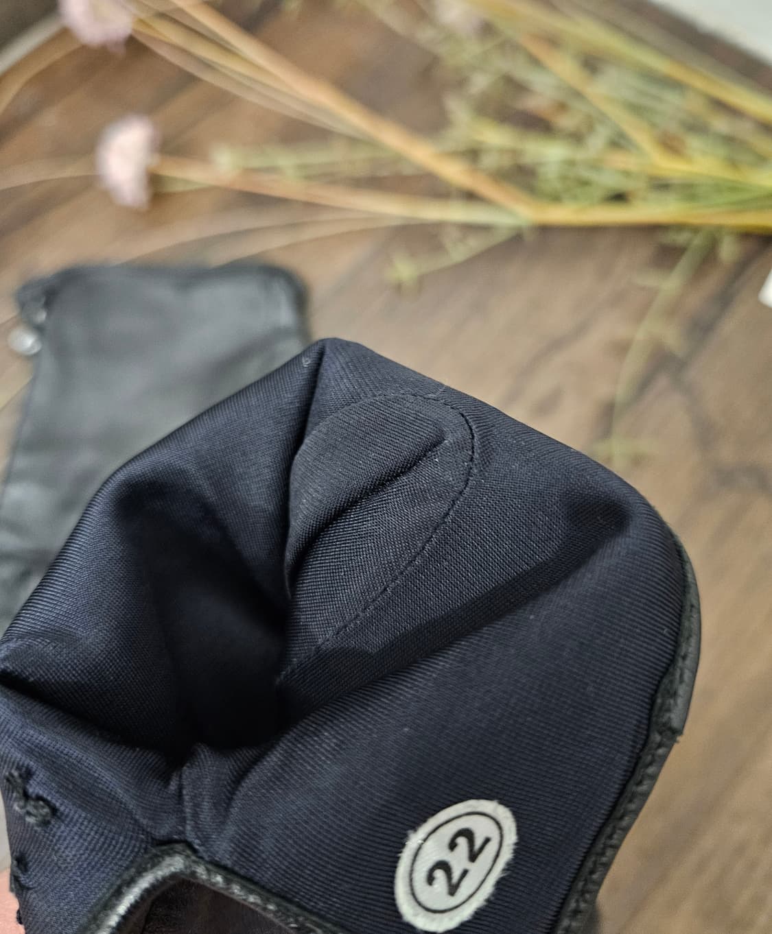 블랙 램스킨 장갑 상품이미지5