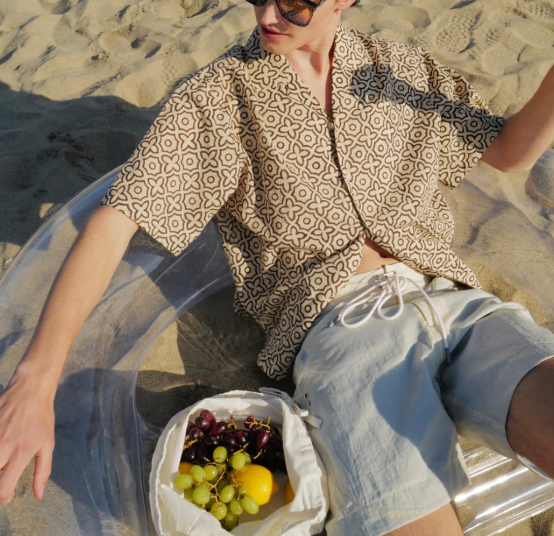 (오늘만급처)세터 투톤 스윔 쇼츠 아이보리S 새상품 상품이미지2