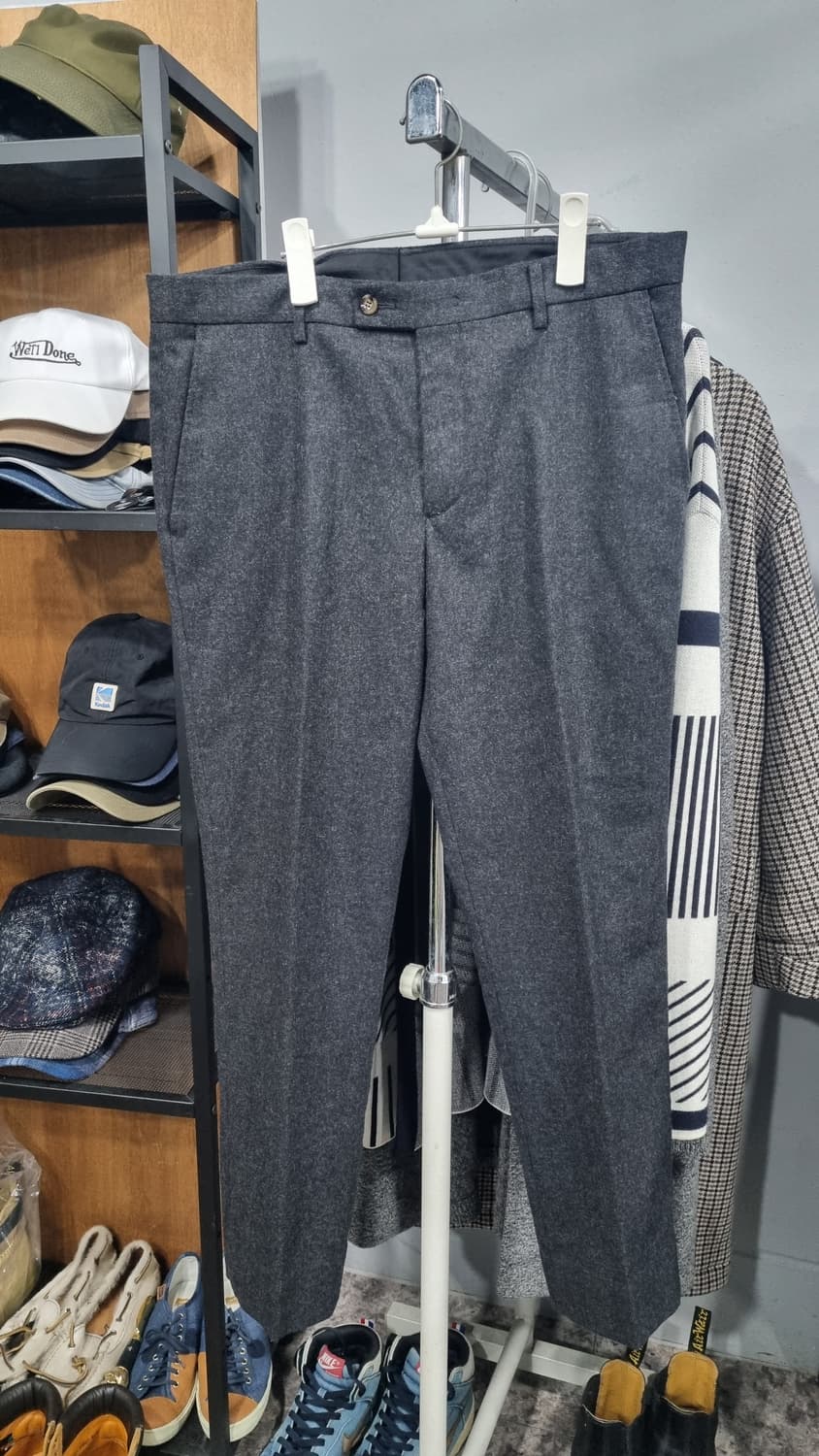 panicale(빠니깔레) 겨울용 모직 슬랙스 33~34(허리반품44)  상품이미지1