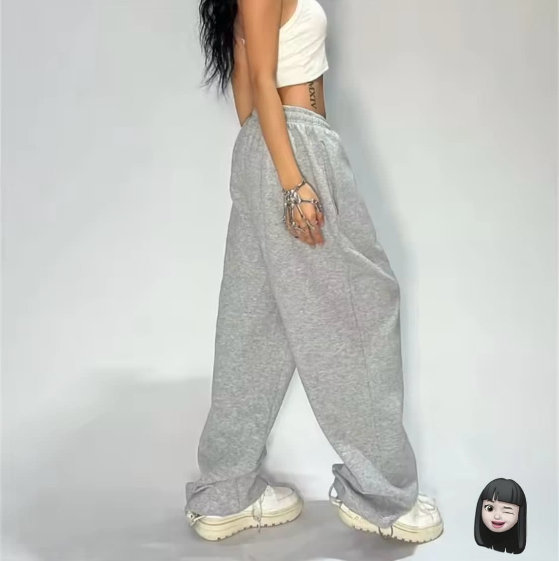 기모 와이드 팬츠 S 상품이미지2