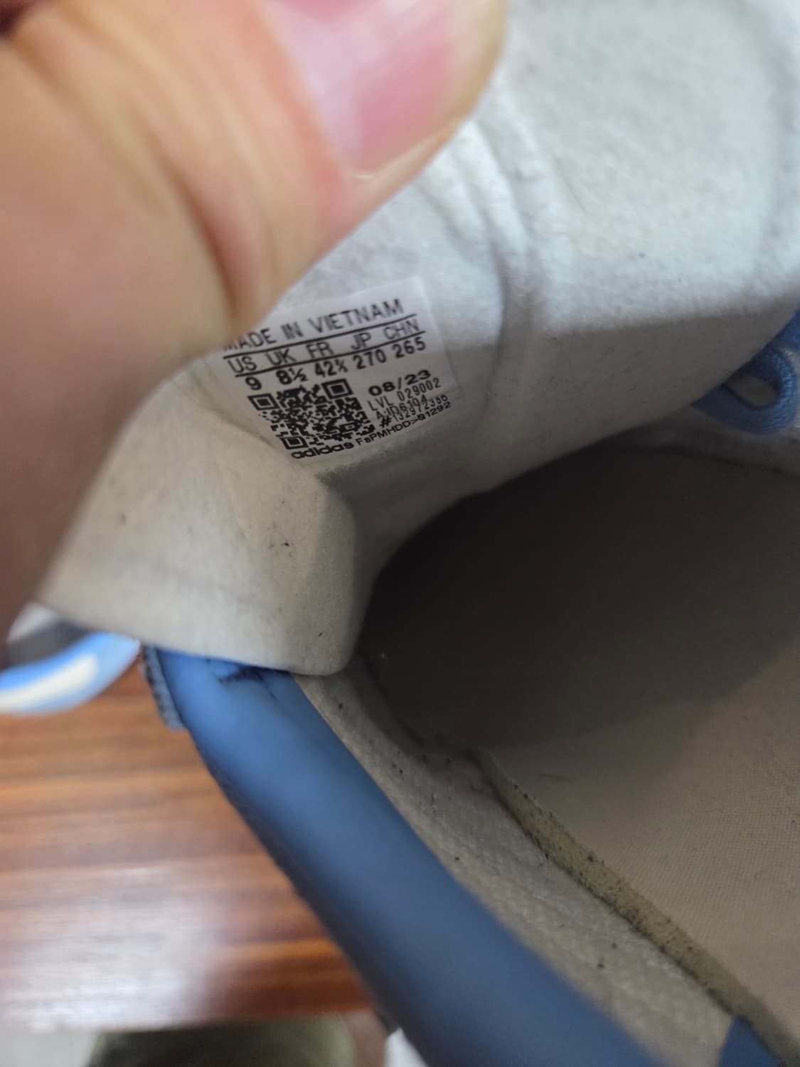 아디다스 가젤 스웨이드 스카이블루 270 상품이미지5