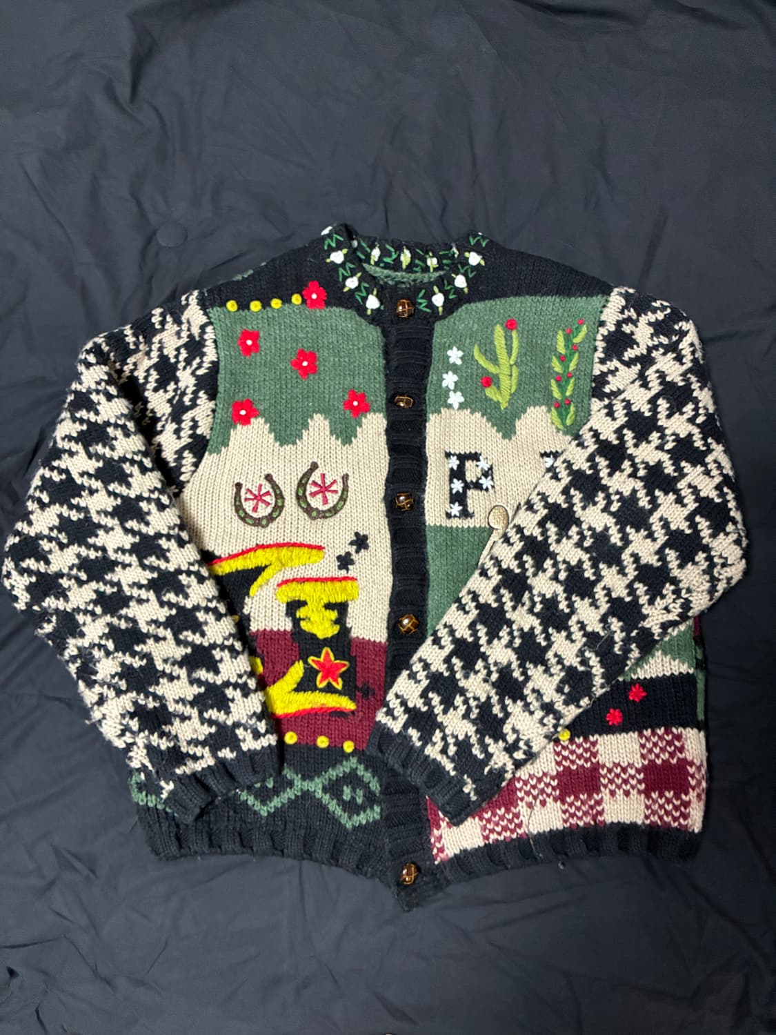 펜필드x닉기어 웨스턴 자수 아트웍 가디건 상품이미지1