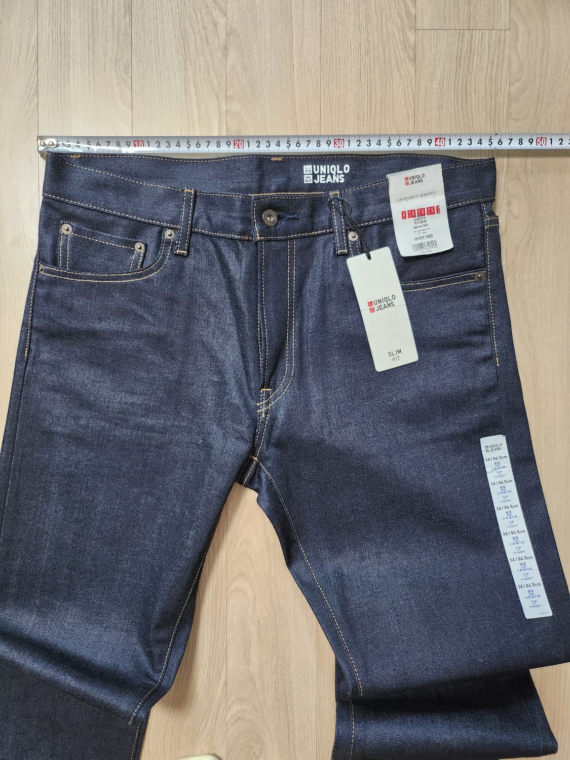 유니클로 샐비지 생지데님팬츠 (34 상품이미지4