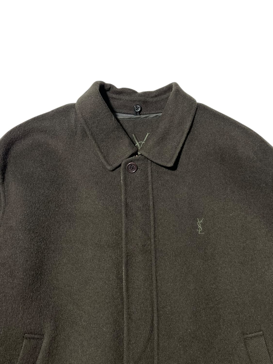 입생로랑 울 블루종 스윙탑 헤링턴 자켓 100 상품이미지3