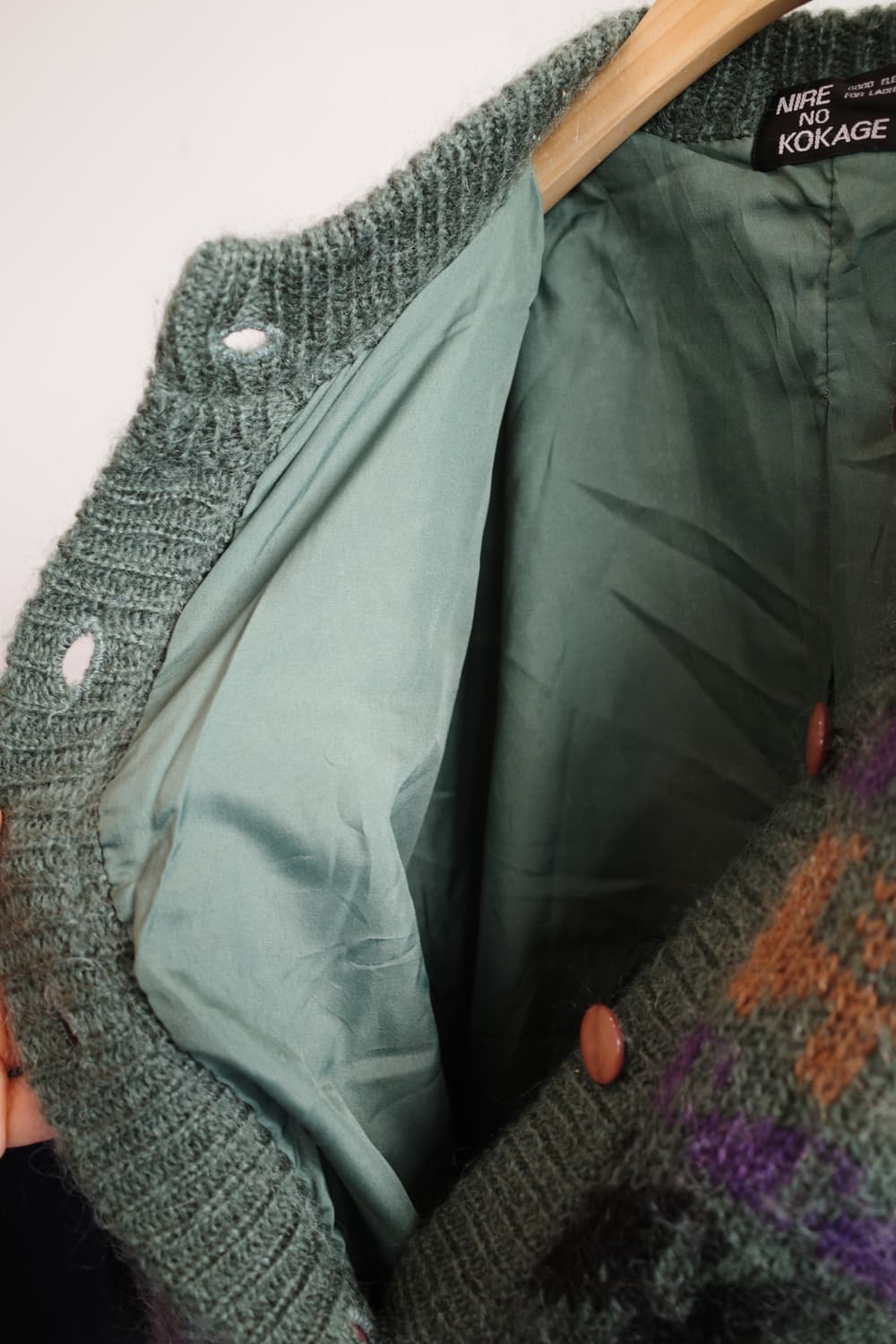 Japan brand 패턴 울 가디건   상품이미지5