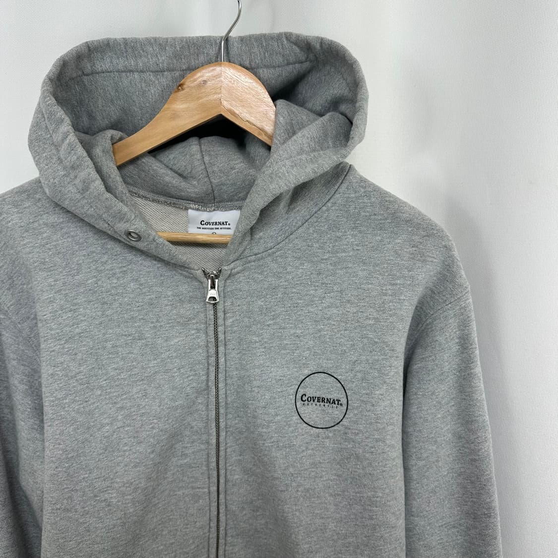 커버낫 남성 후드집업 그레이 L  100 상품이미지3