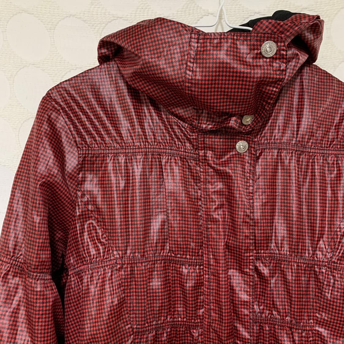 vintage 레드 하운드투스 체크 바람막이 상품이미지5