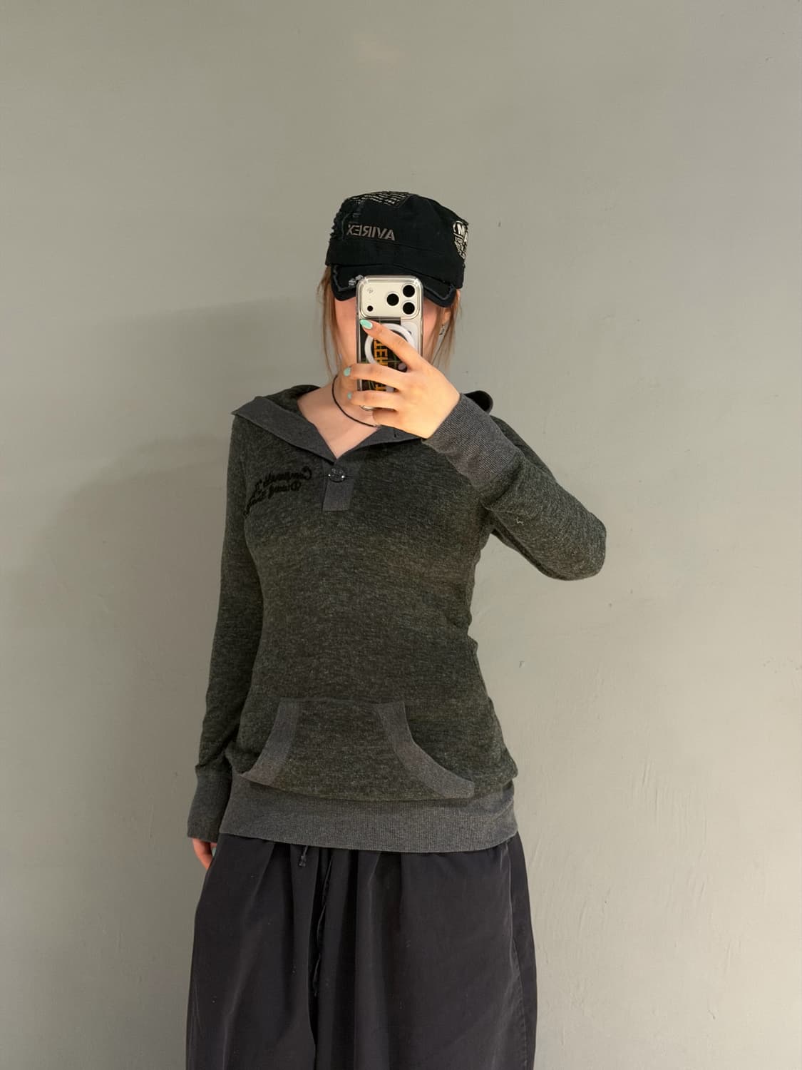 button-up pocket detail hood sleeve 상품이미지1