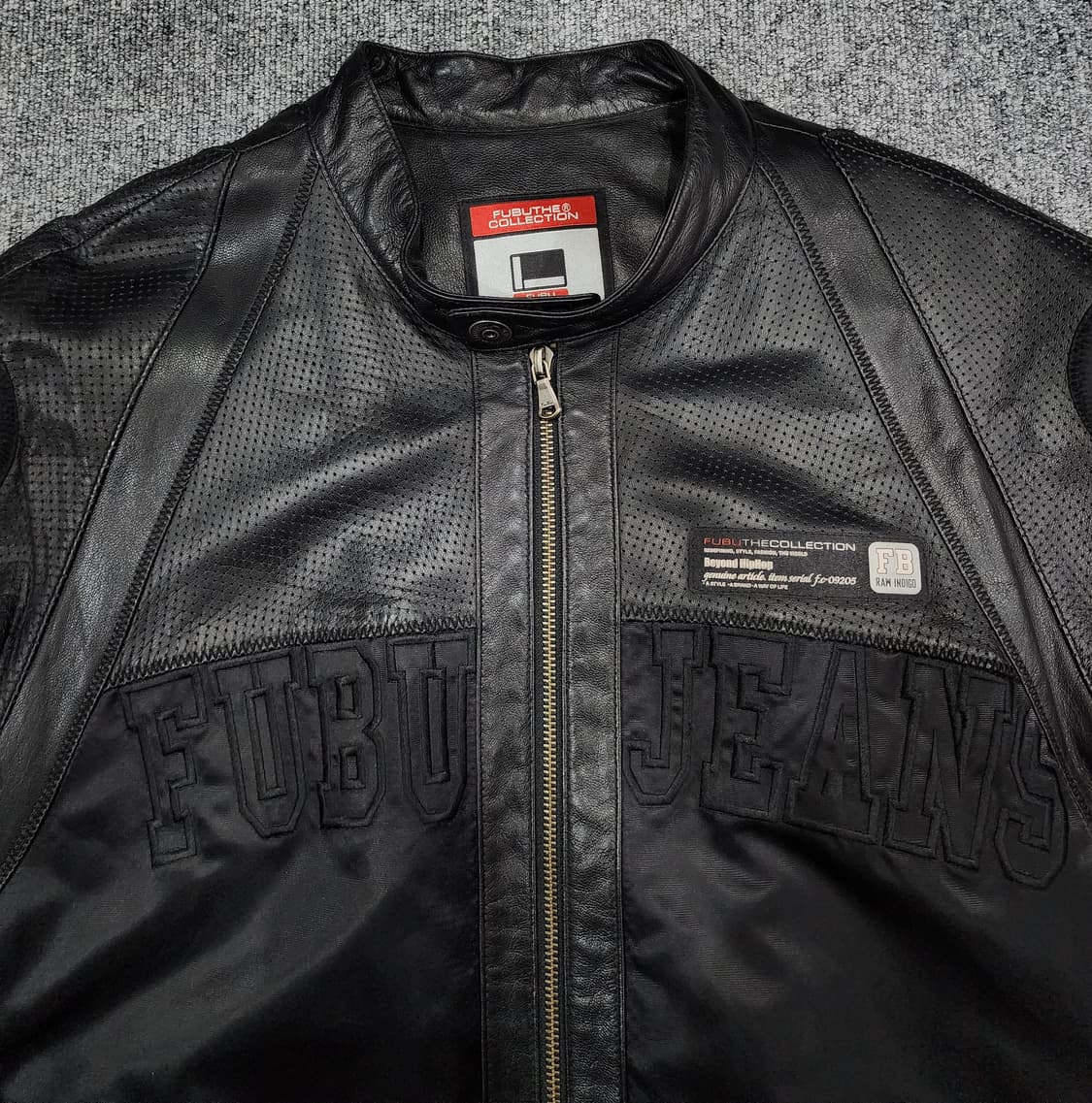 Fubu 후부 양가죽 레이싱 자켓 가죽자켓 L 상품이미지4