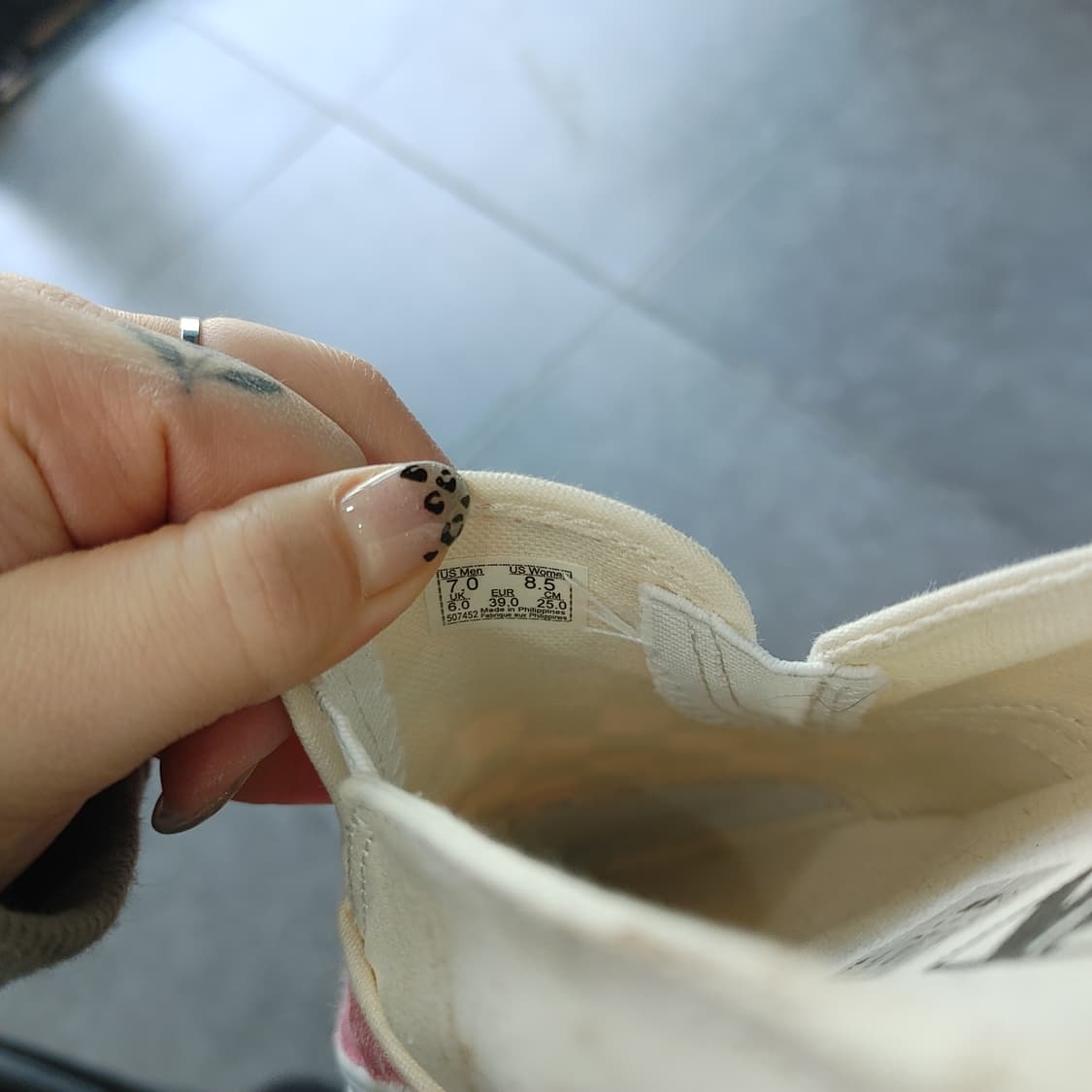 250 반스 남성 핑크 캔버스 슬립온 로퍼 스니커즈 뮬 상품이미지7