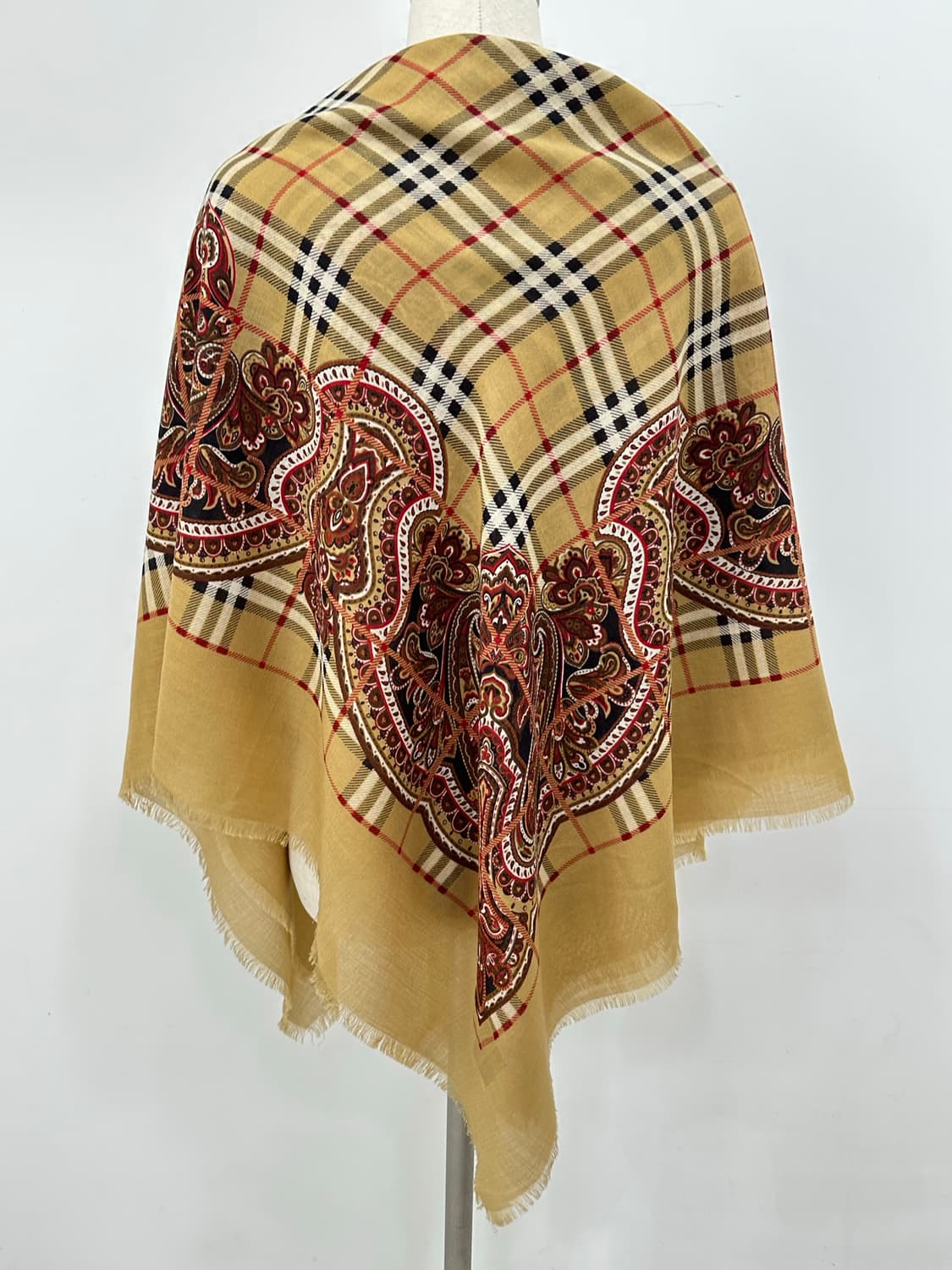 버버리 울 실크 숄 상품이미지5