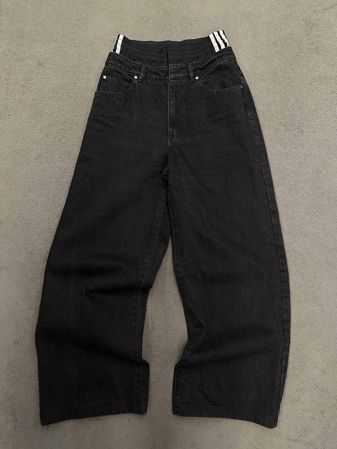 아디다스 레이어드 복서 와이드팬츠 처분  상품이미지5