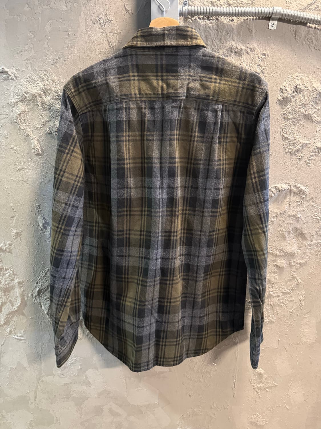 L 칼하트 CARHARTT 허바드 플래넬 체크 셔츠 카키 상품이미지7