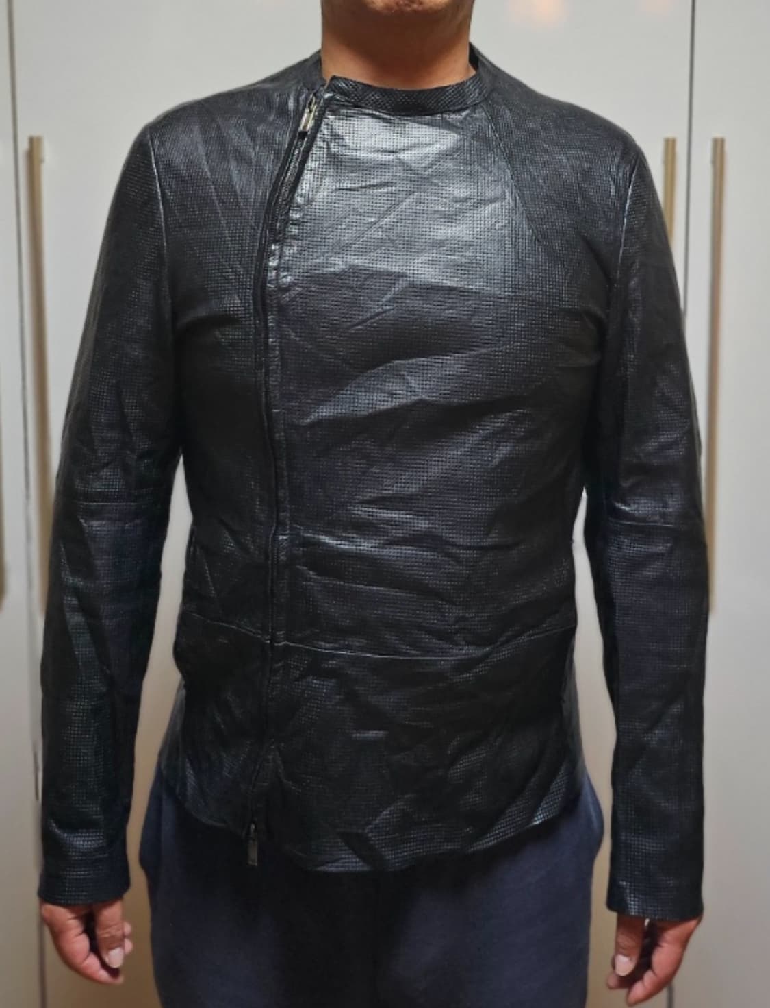 엠포리오 아르마니 카페레이서 퍼포레이티드 재킷(레더)50 사이즈 상품이미지3