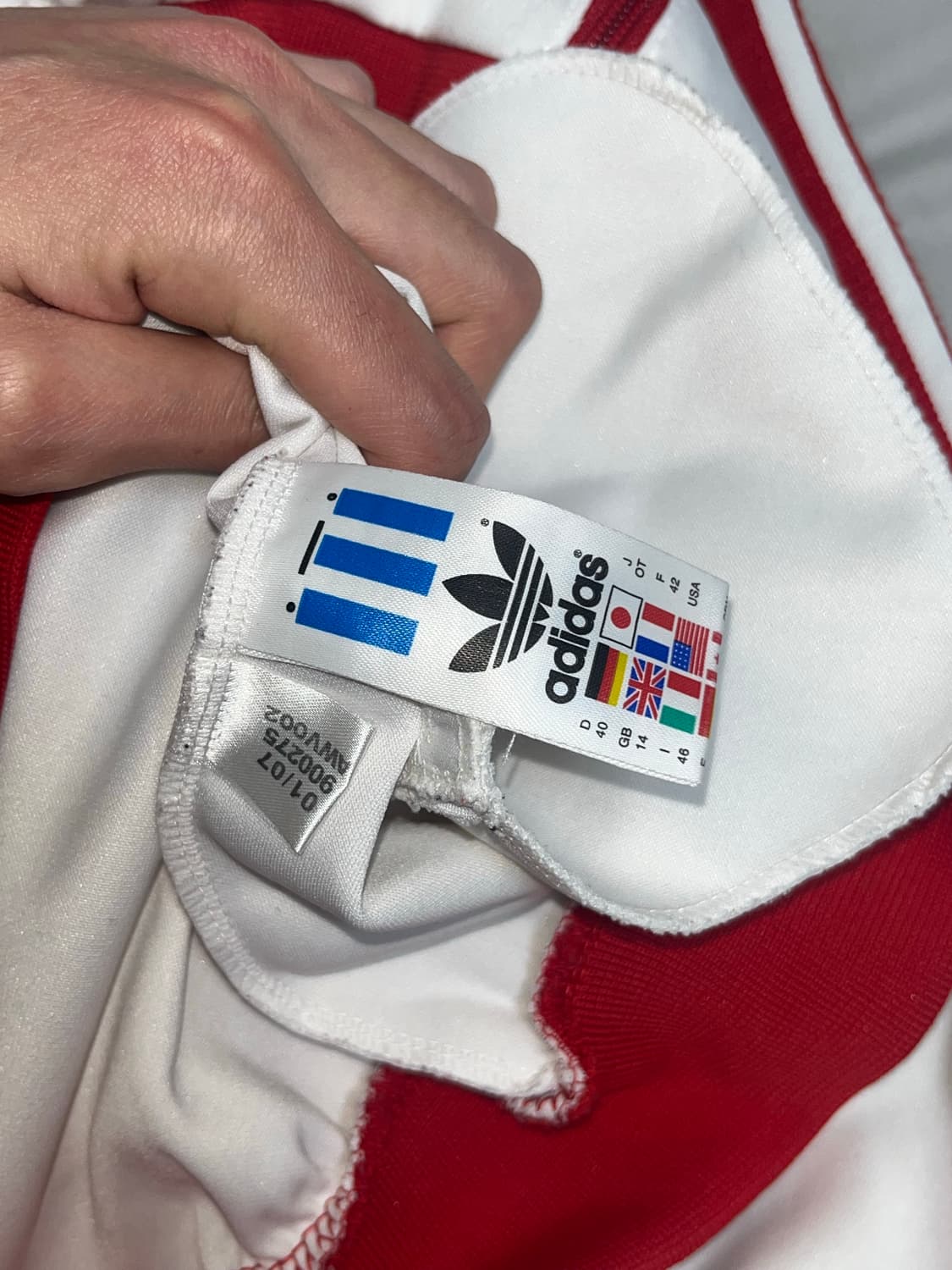 아디다스 도쿄 져지 화이트/레드 TOKYO 프린팅 M 상품이미지4