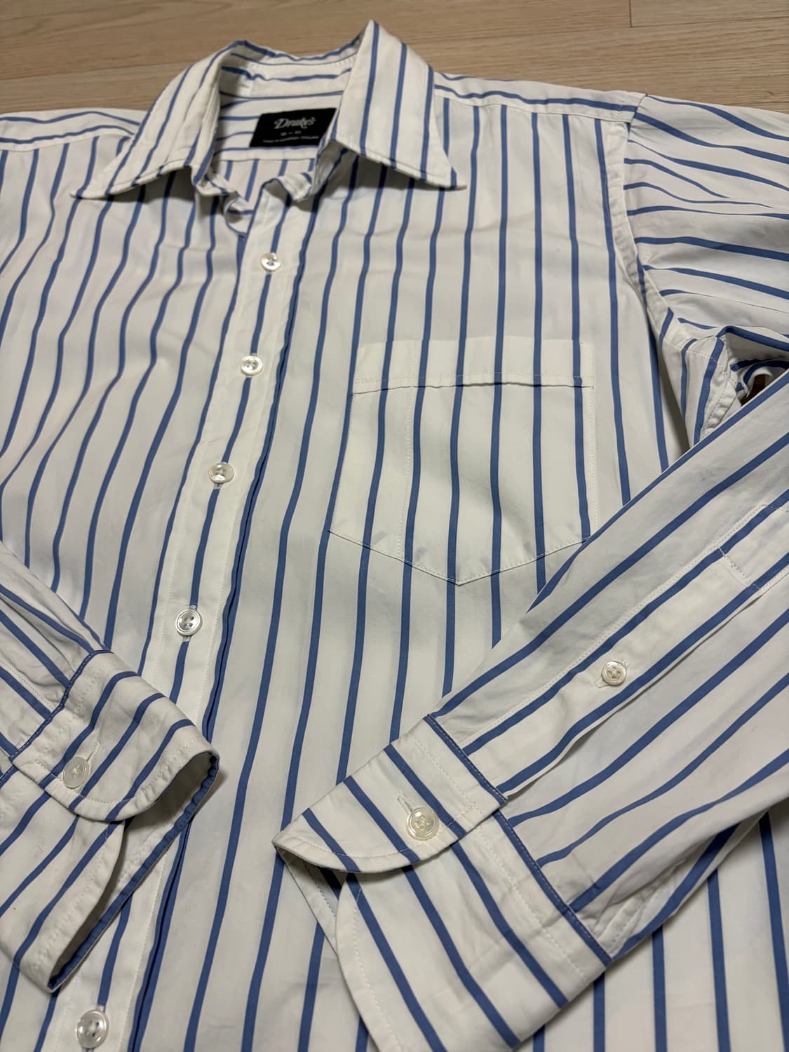 드레익스 스트라이프 셔츠(1회실착) 상품이미지3