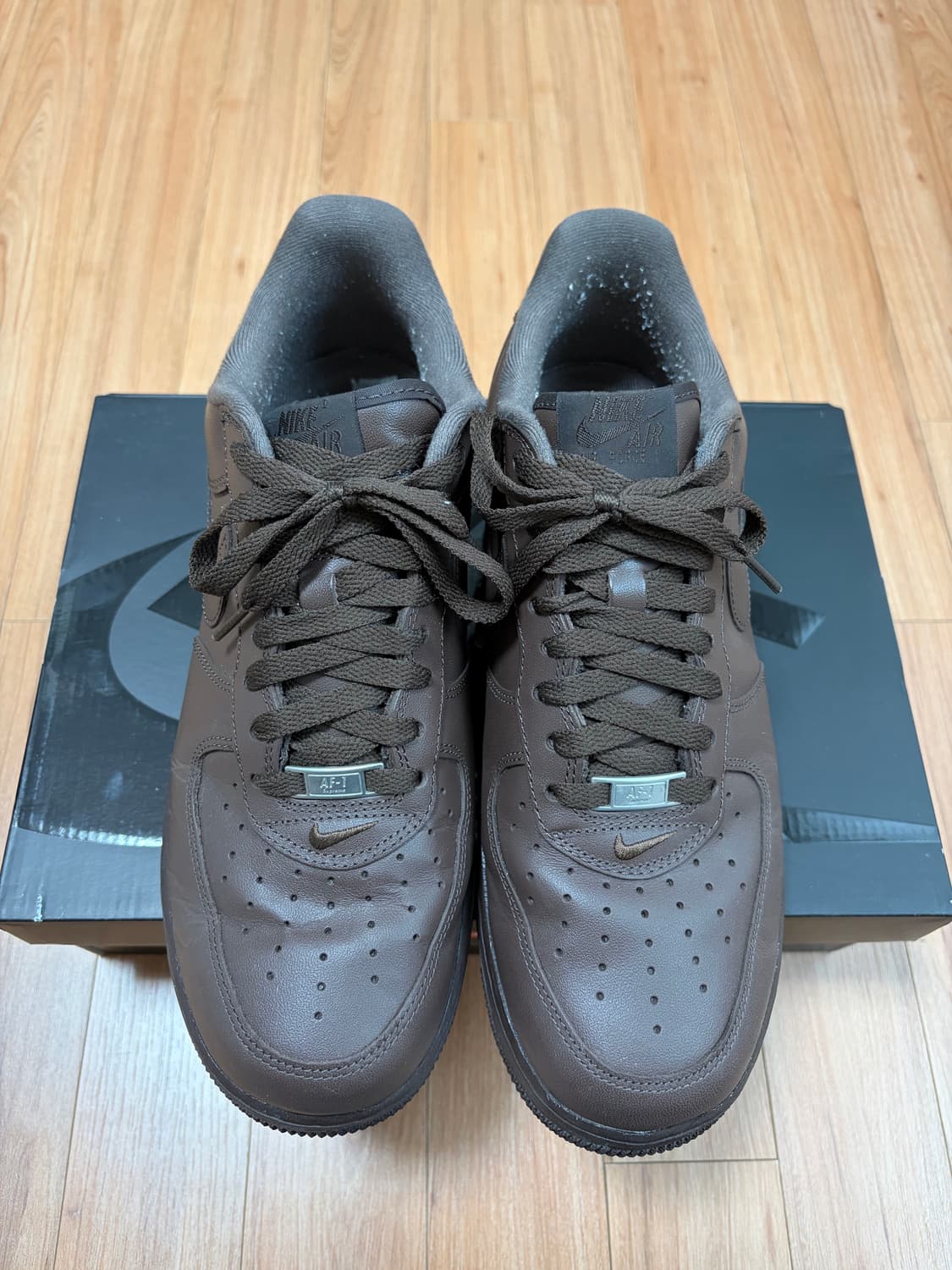 [280] 슈프림x나이키 에어포스 1 브라운 상품이미지2