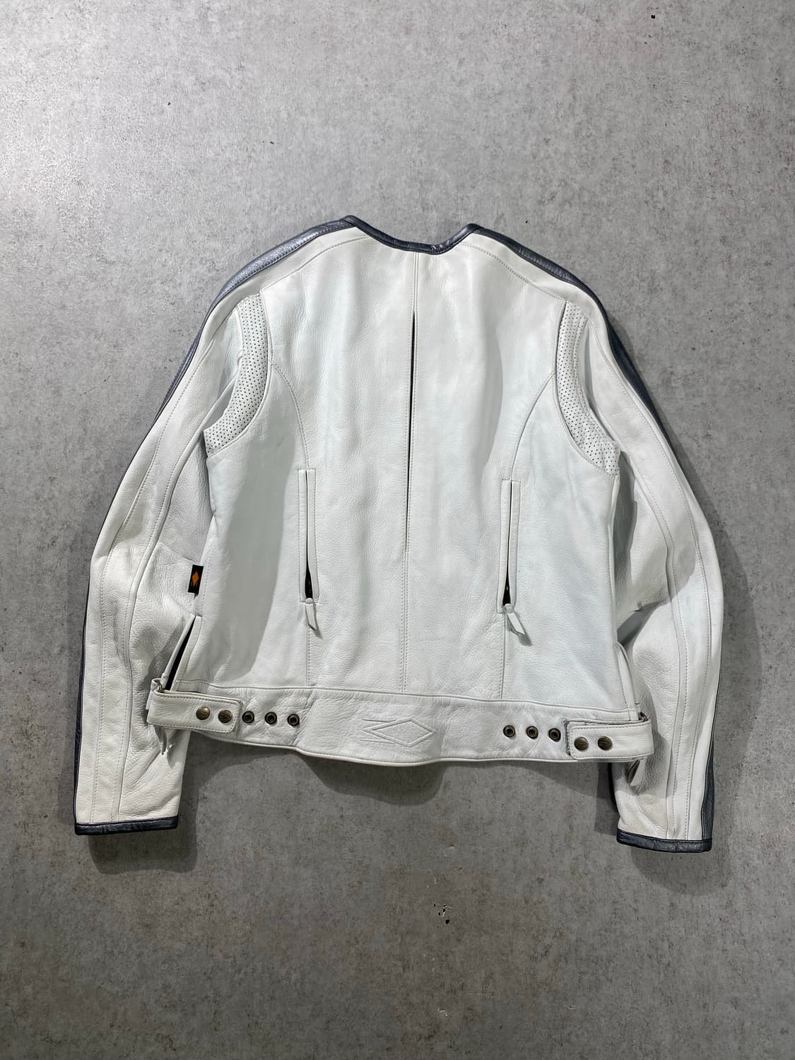 [M] POWER-TRIP 리얼레더 레이싱 가죽자켓 상품이미지5