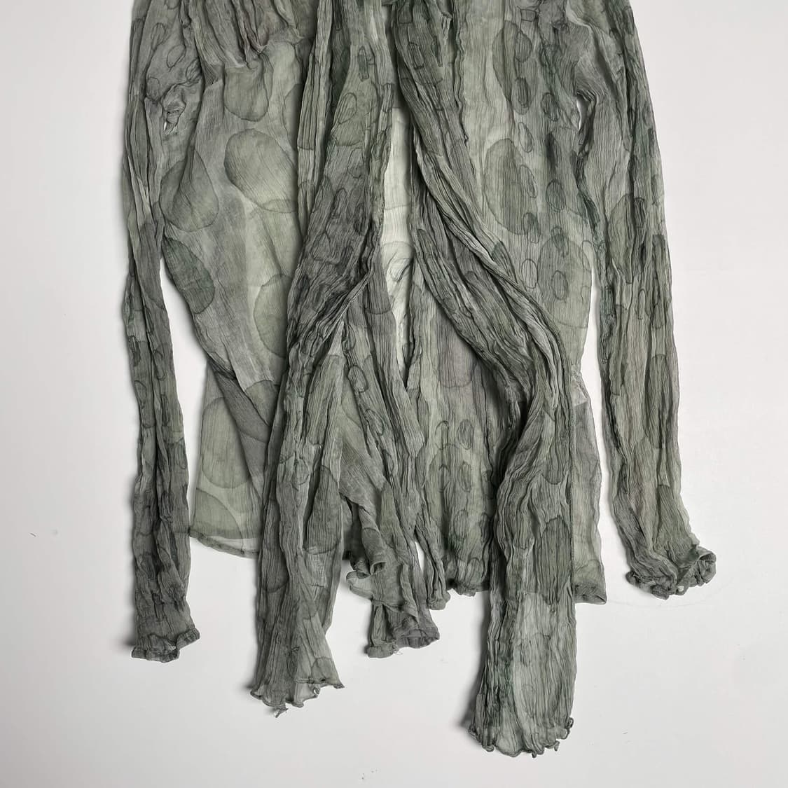 Transit 실크 서클 패턴 머플러 가디건 세트 상품이미지4