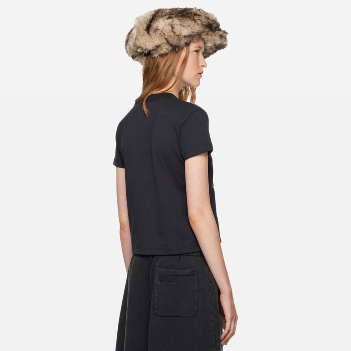 [XS,S,M]바퀘라 Rose Bouquet 티셔츠/블랙 상품이미지2