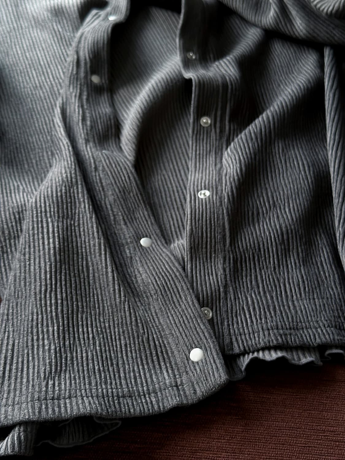 Irregular rib design wide cardigan jacke 상품이미지3