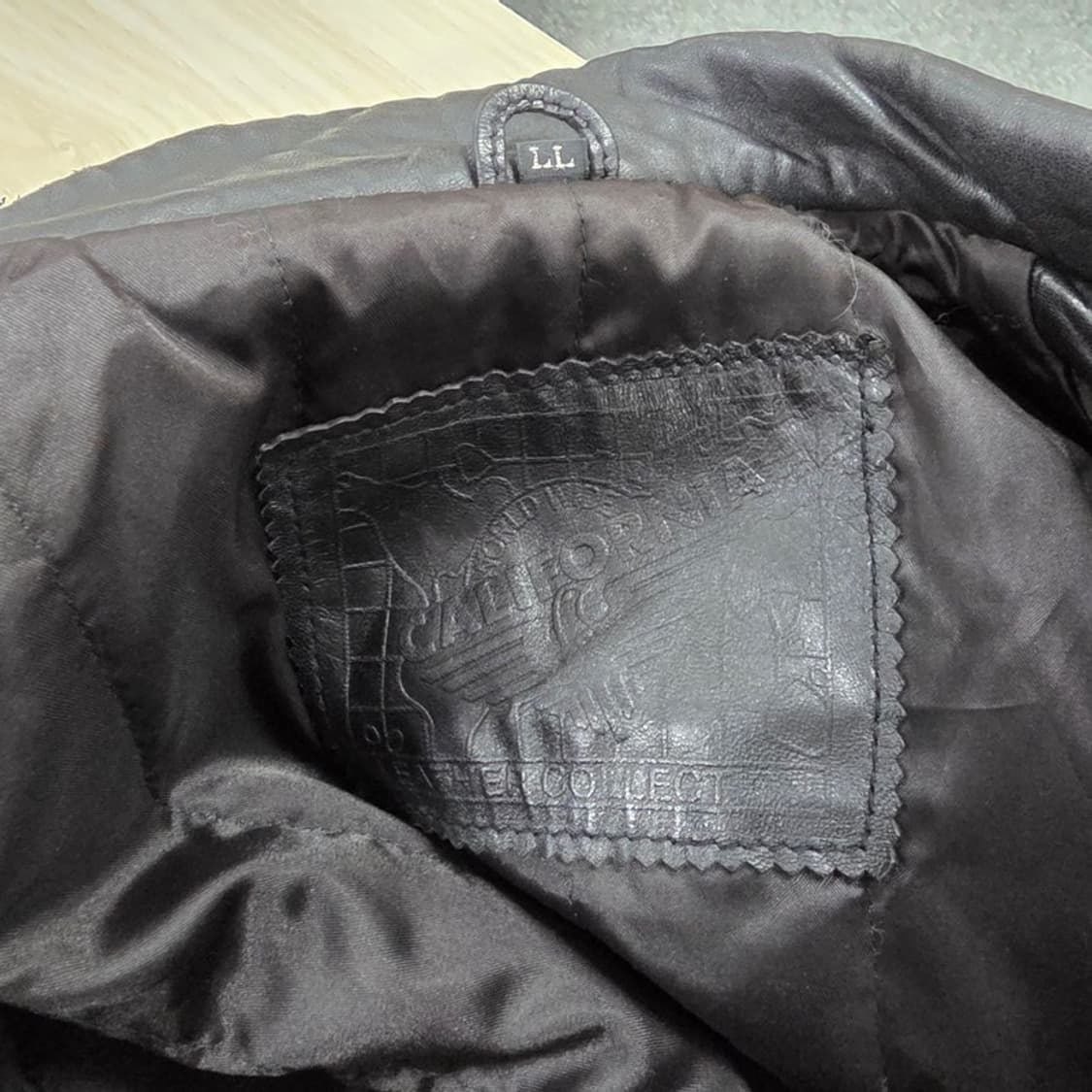 Japan Vintage 리얼 양가죽 오버핏 사파리 자켓 XL 상품이미지6