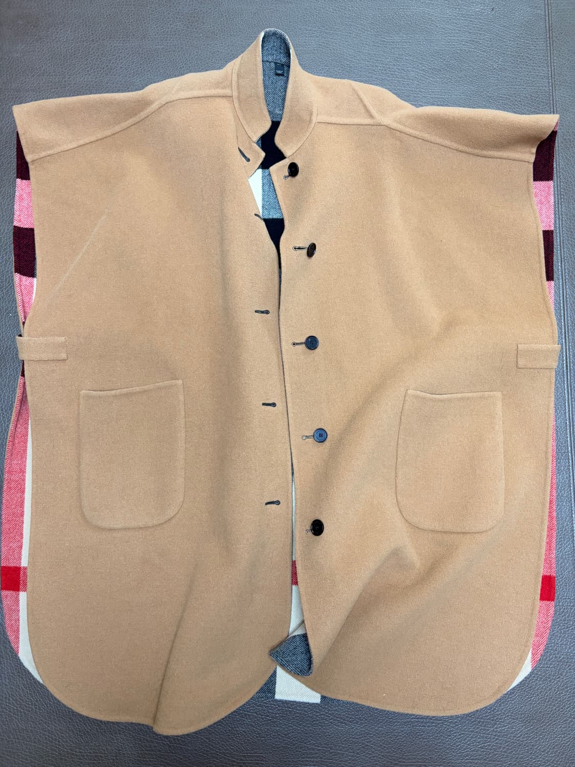 [새상품] 버버리 케이프 판초 양면코트 핸드메이드 상품이미지2